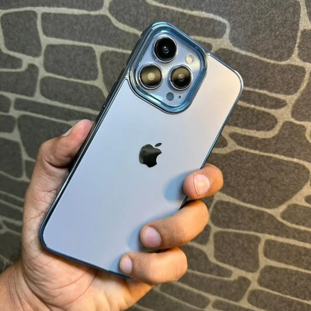 Luxury Chrome Case for iPhone 13 Sierra Blue