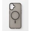 Semi transparent MagSafe hybrid iPhone case with wavy texture – Wavy Texture - Color Black