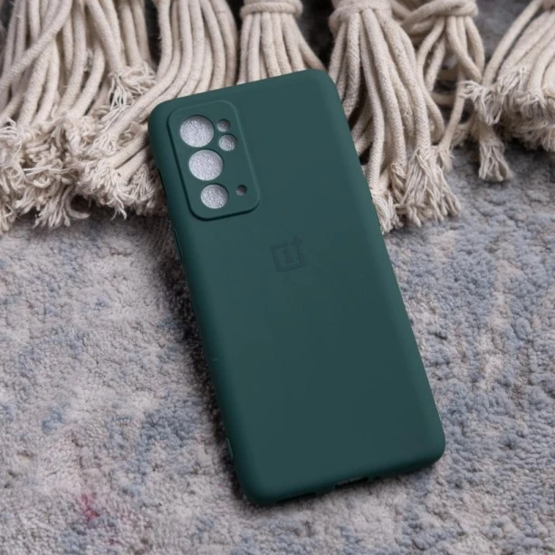 Soft Rubber Case For OnePlus 9RT Dark Green Color