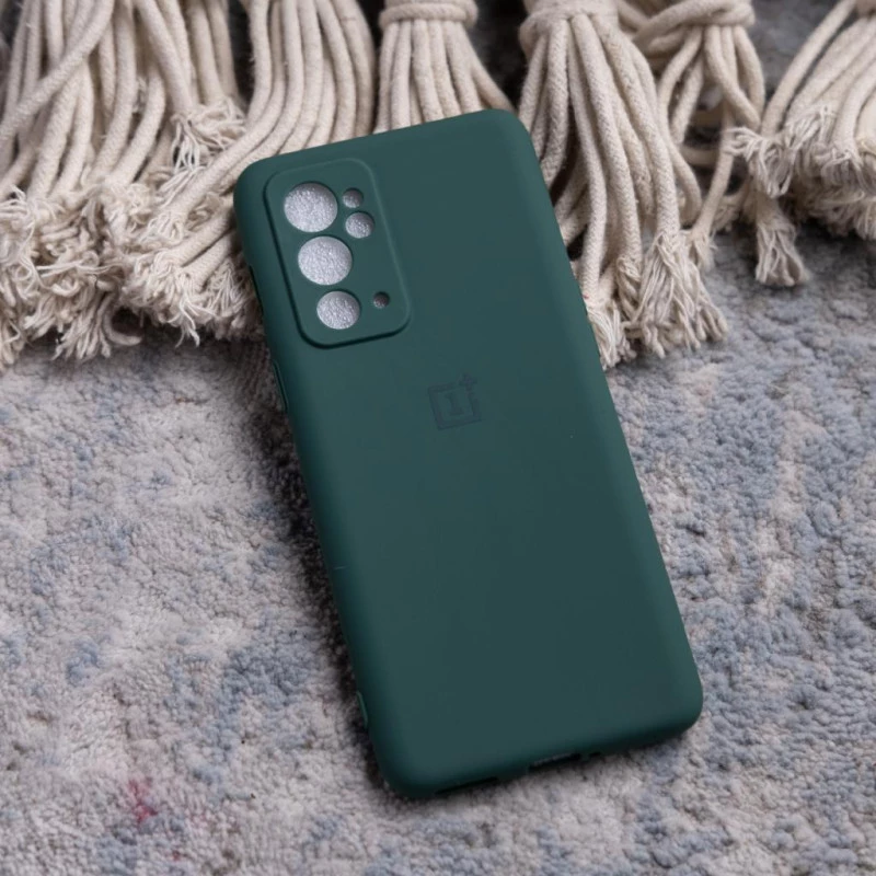 Soft Rubber Case For OnePlus 9RT Dark Green Color