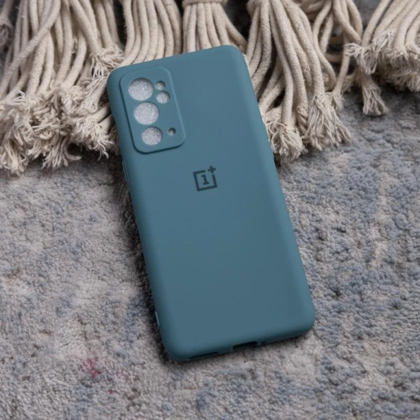 Soft Rubber Case For OnePlus 9RT Midnight Green Color
