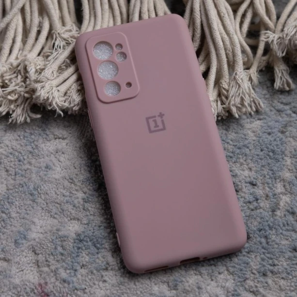 Soft Rubber Case For OnePlus 9RT Pastel Pink Color