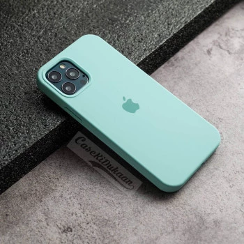 Bluish Green Silicon Case For iPhone 12 Pro Max