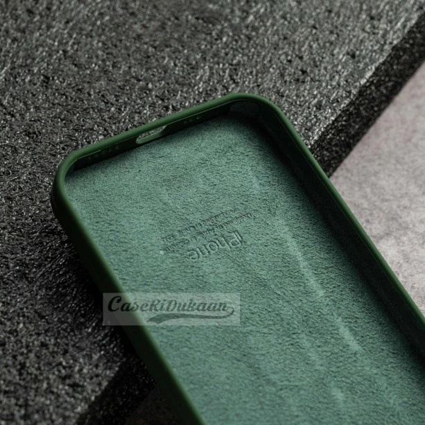 Forest Green Silicon Case For iPhone 13 Pro Max