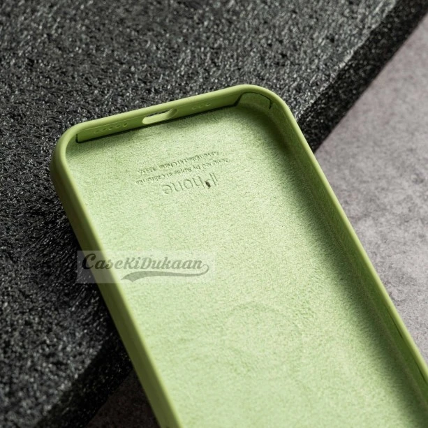 Light Green Silicon Case For iPhone 13 Pro