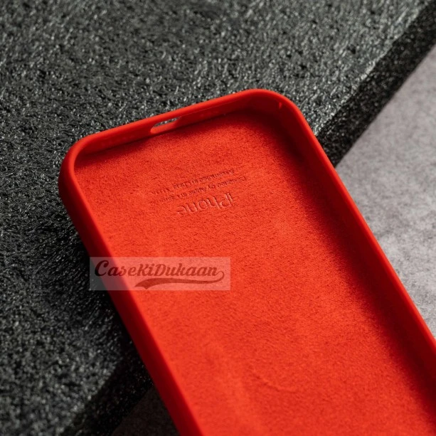 Red Silicon Case For iPhone 13
