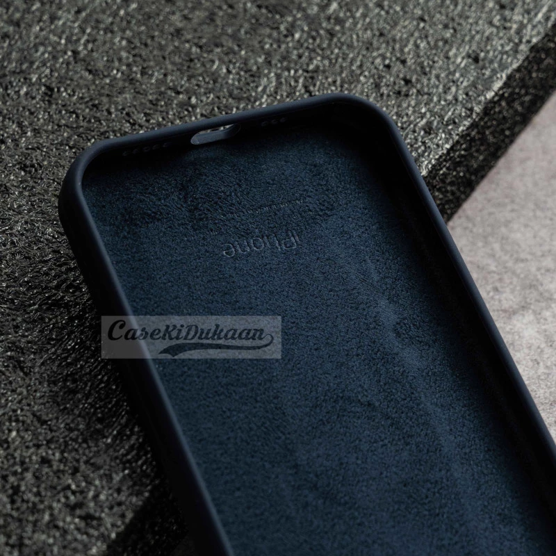 Dark Blue Silicon Case For iPhone 13