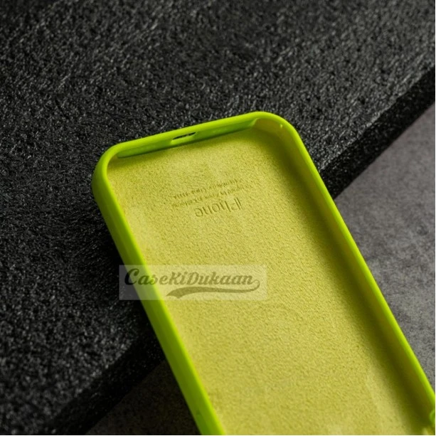 Sports Green Silicon Case For iPhone 13