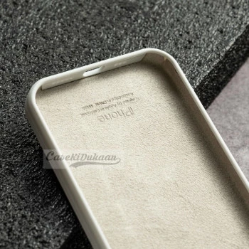 White Silicon Case For iPhone 13