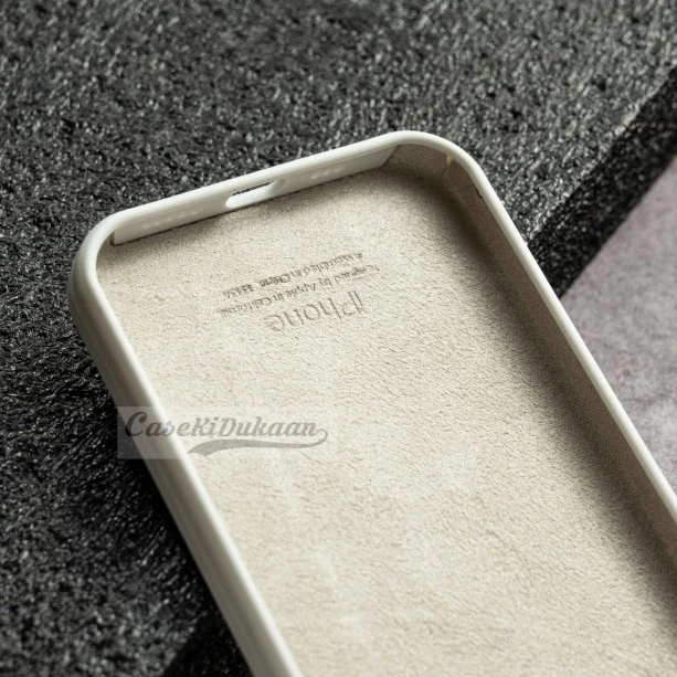 White Silicon Case For iPhone 13