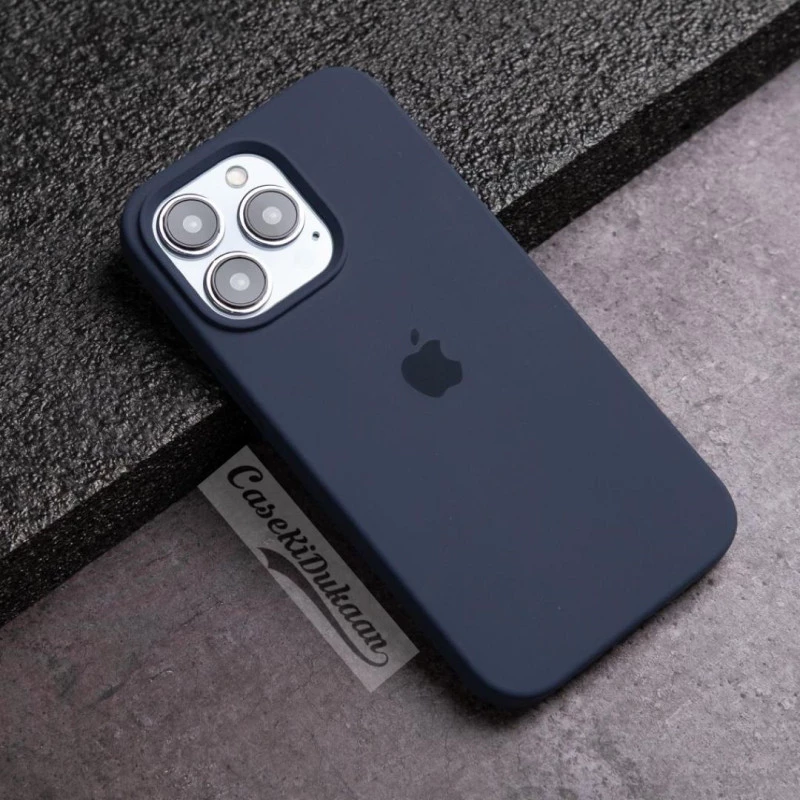 Dark Blue Silicon Case For iPhone 13 Pro