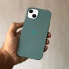Midnight Green Silicon Case For iPhone 13