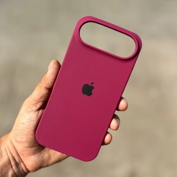 Wine Red Silicon Case For iPhone 17 Air