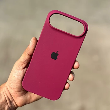 Wine Red Silicon Case For iPhone 17 Air