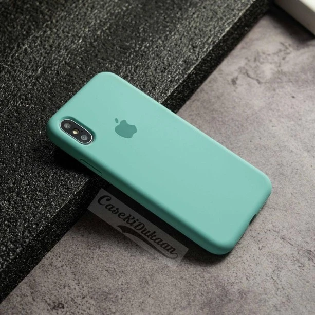 Bluish Green Silicon Case For iPhone Xs Max