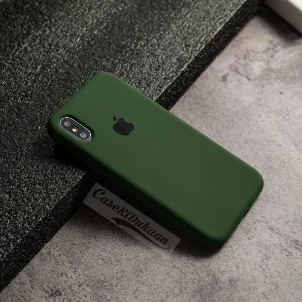 Forest Green Silicon Case For iPhone X / Xs