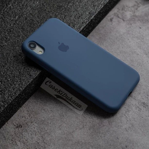 Azure Blue Silicon Case For iPhone XR