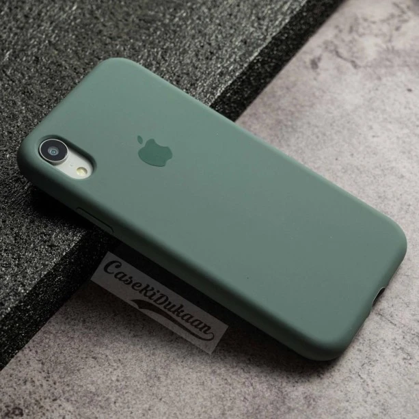 Midnight Green Silicon Case For iPhone XR