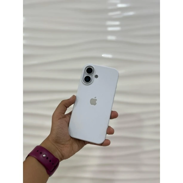 White Silicon Case For iPhone 17 Air