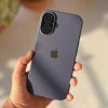 Dark Blue Silicon Case For iPhone 17