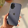 Dark Blue Silicon Case For iPhone 17