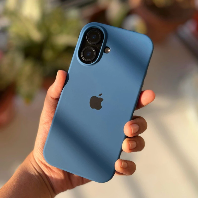 Olympic Blue Silicon Case For iPhone 16 Plus