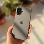 Dark Grey Silicon Case For iPhone 16 Plus