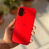 Red Silicon Case For iPhone 16 Plus