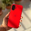 Red Silicon Case For iPhone 17