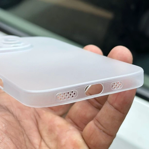 White Slim Transparent Ultra Thin Case For iPhone 16 Pro