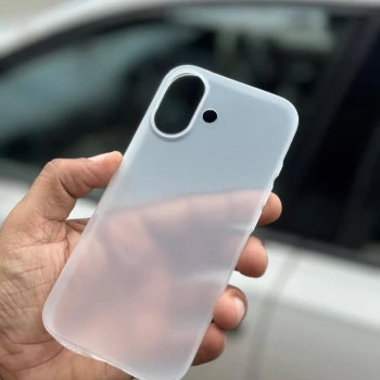 Ultra Thin Semi Transparent Case for iPhone 17 – White | Sleek & Minimal Cover