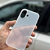 Ultra Thin Semi Transparent Case for iPhone 17 – White | Sleek & Minimal Cover