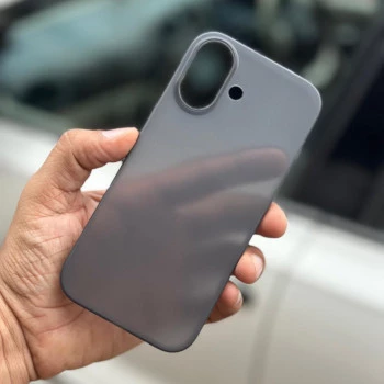 Ultra Thin Semi Transparent Case for iPhone 17 – Black | Sleek & Minimal Cover