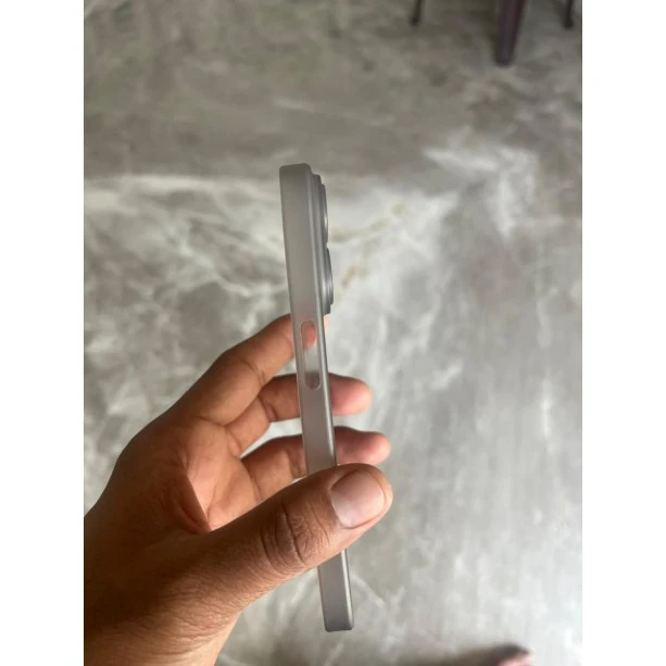 Grey Slim Transparent Ultra Thin Case For iPhone 15 Pro