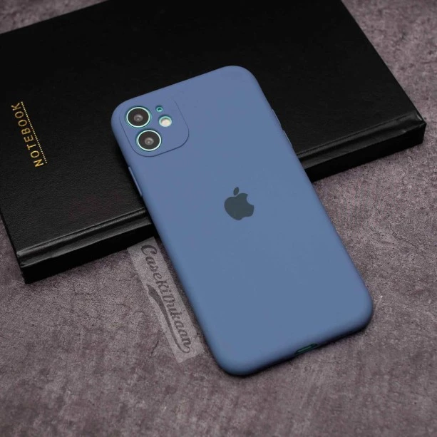 Delph blue rubber soft case for iPhone 11