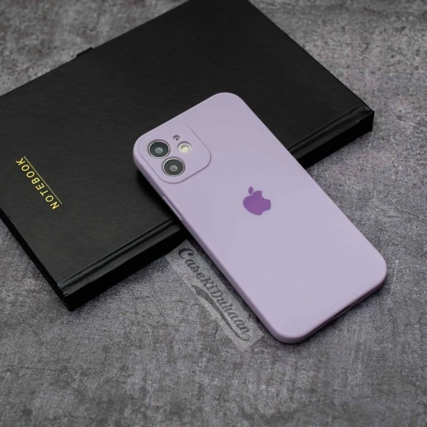 Lavendar rubber soft case for iPhone 12