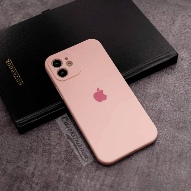 Light Pink rubber soft case for iPhone 12