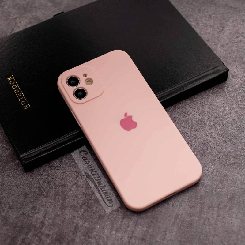Light Pink rubber soft case for iPhone 12
