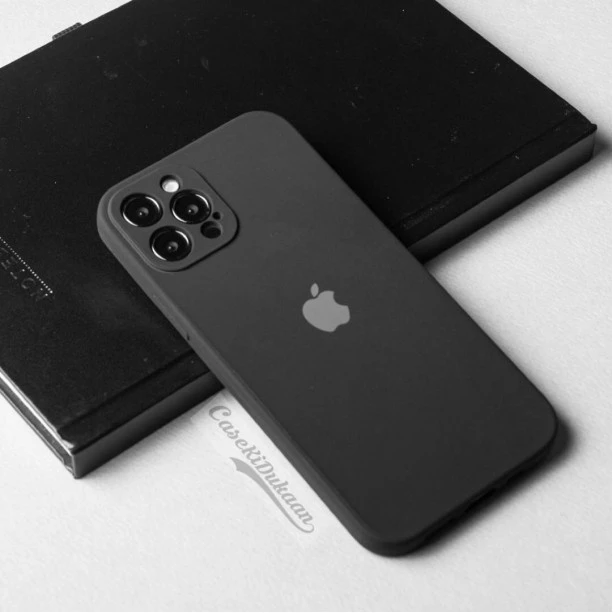 Rubber soft case for iPhone 12 Pro Max : Black Color