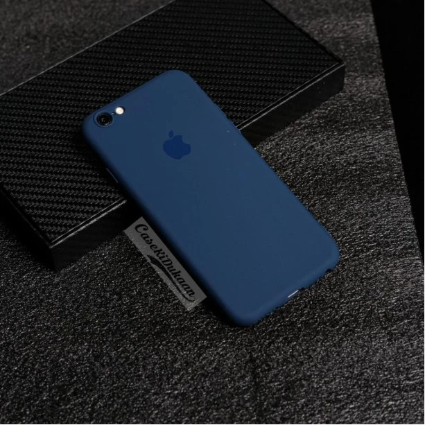 Soft Flexible Rubber Case For iPhone 6-6s Dark Blue