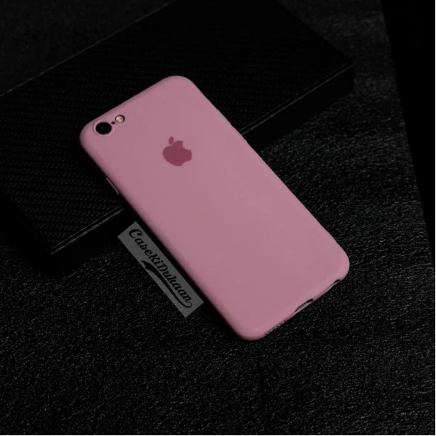Soft Flexible Rubber Case For iPhone 6-6s Dark Pink