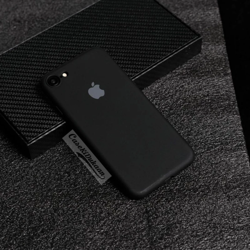 Soft Flexible Rubber Case For iPhone 7 / iPhone 8 Black