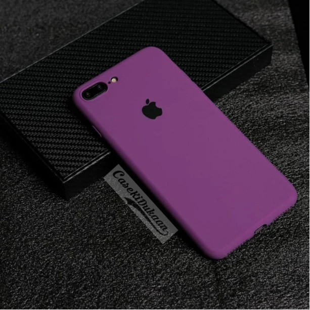 Soft Flexible Rubber Case For iPhone 7 Plus / iPhone 8 Plus Purple