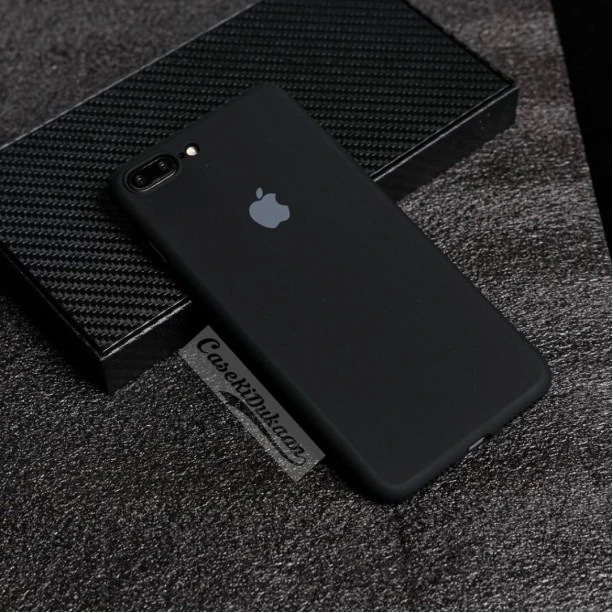 Soft Flexible Rubber Case For iPhone 7 Plus / iPhone 8 Plus Black