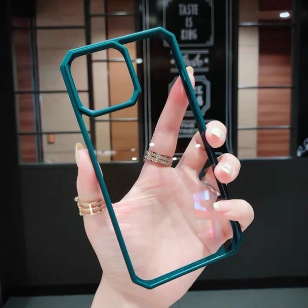 Dark Green Bumper Shockproof Case For iPhone 13 Series