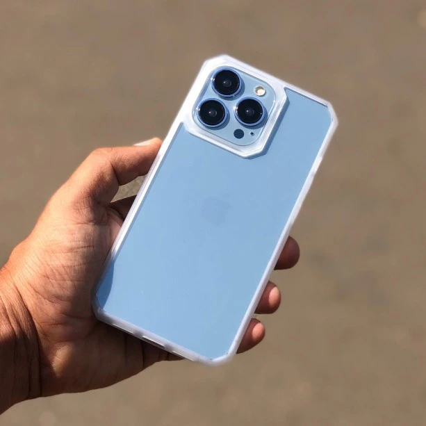 White Bumper Shockproof Case For iPhone 14