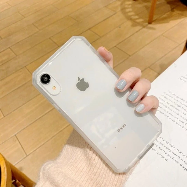 White Bumper Shockproof Case For iPhone