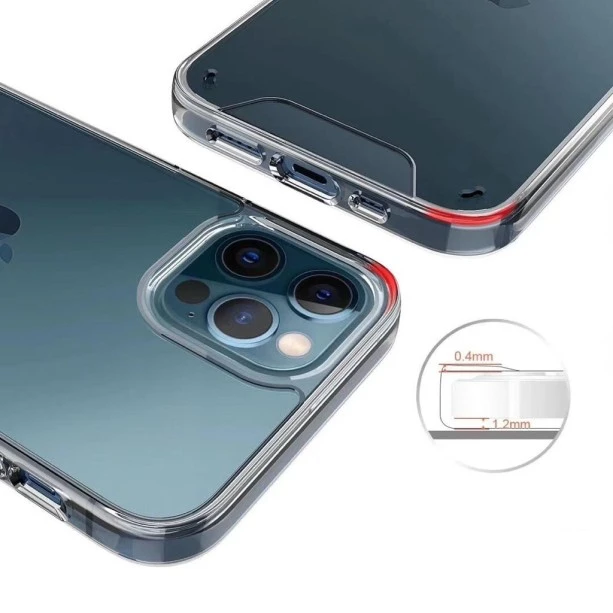 Hybrid Transparent Shockproof Case : Drop Protection With Smooth Button Technology