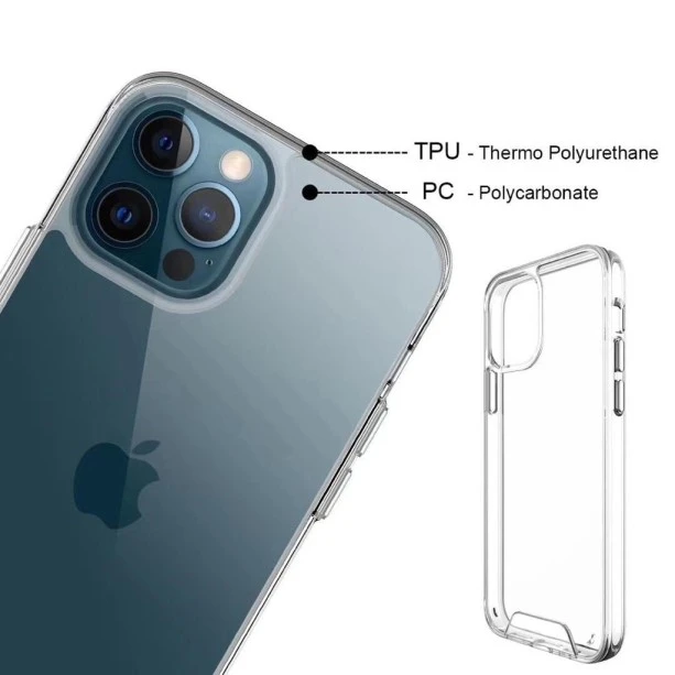 Hybrid Transparent Shockproof Case : Drop Protection With Smooth Button Technology