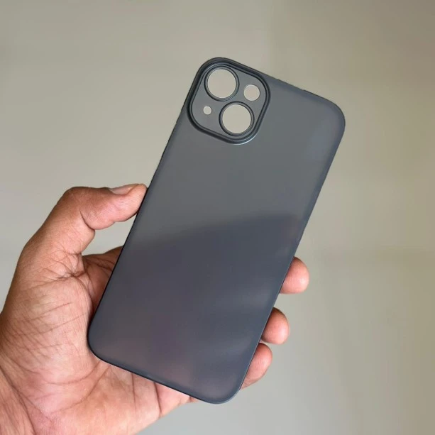 Black Slim Transparent Ultra Thin Case For iPhone 14